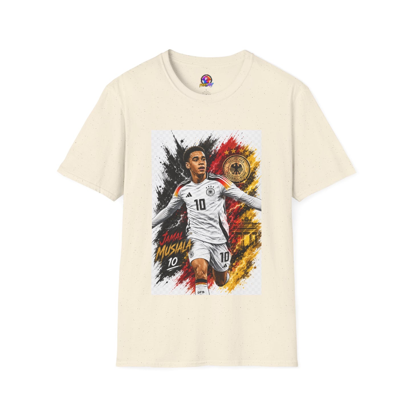 Germany Soccer Player Graphic T-Shirt — Jamal Musiala Germany Jersey Design