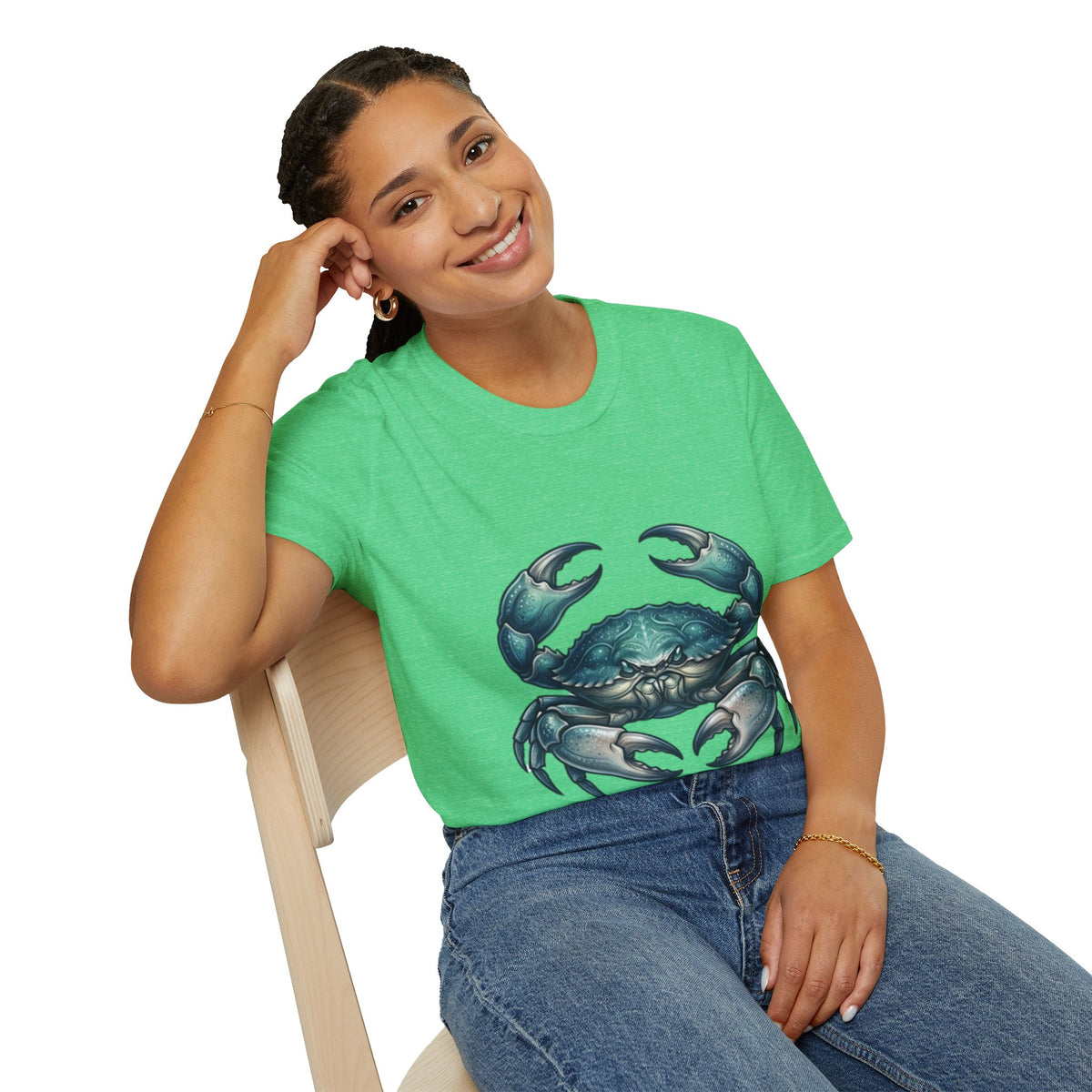 Crab Graphic T-Shirt — Coastal Sea Creature Tee