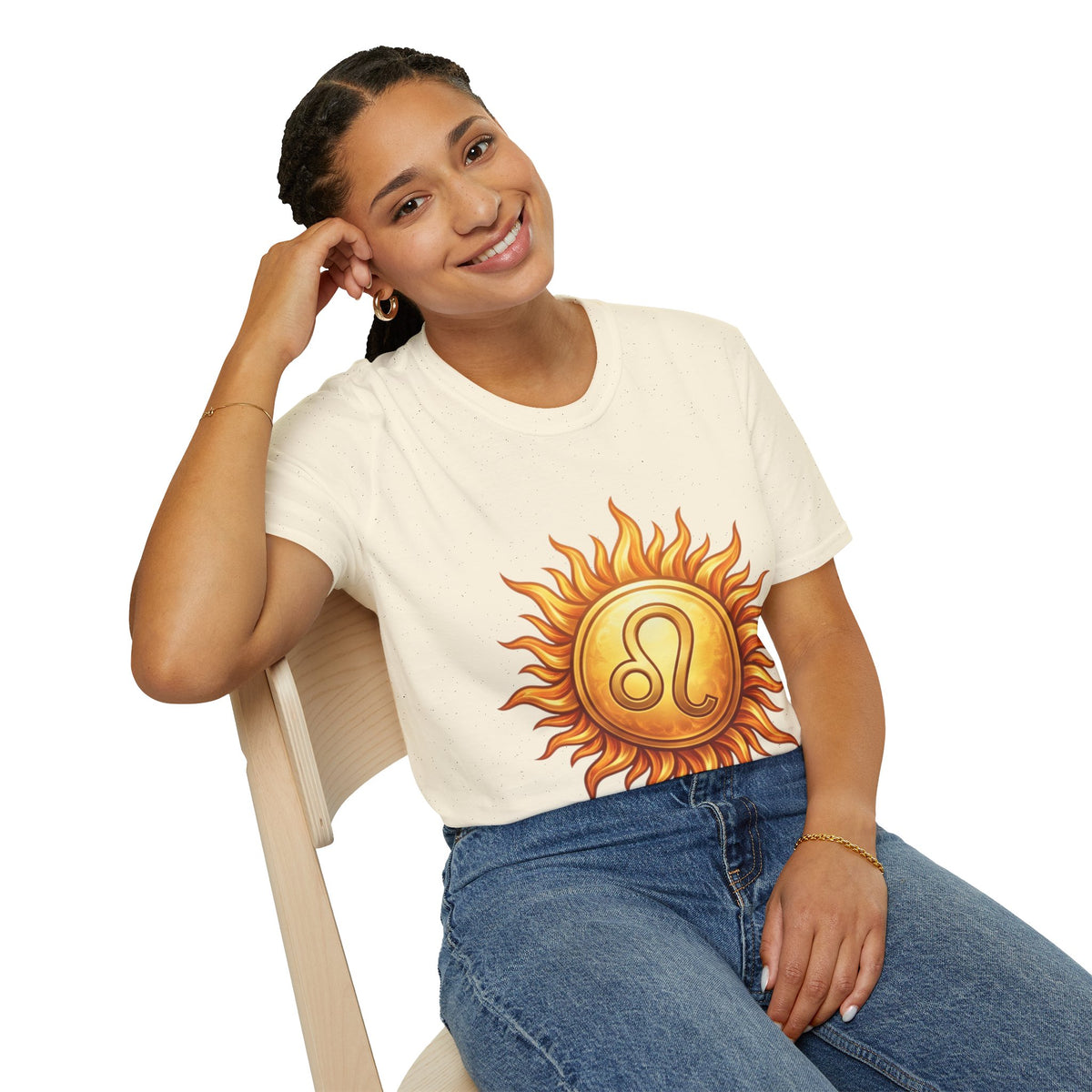 Leo Sun T‑Shirt — Zodiac Sunburst Graphic Tee