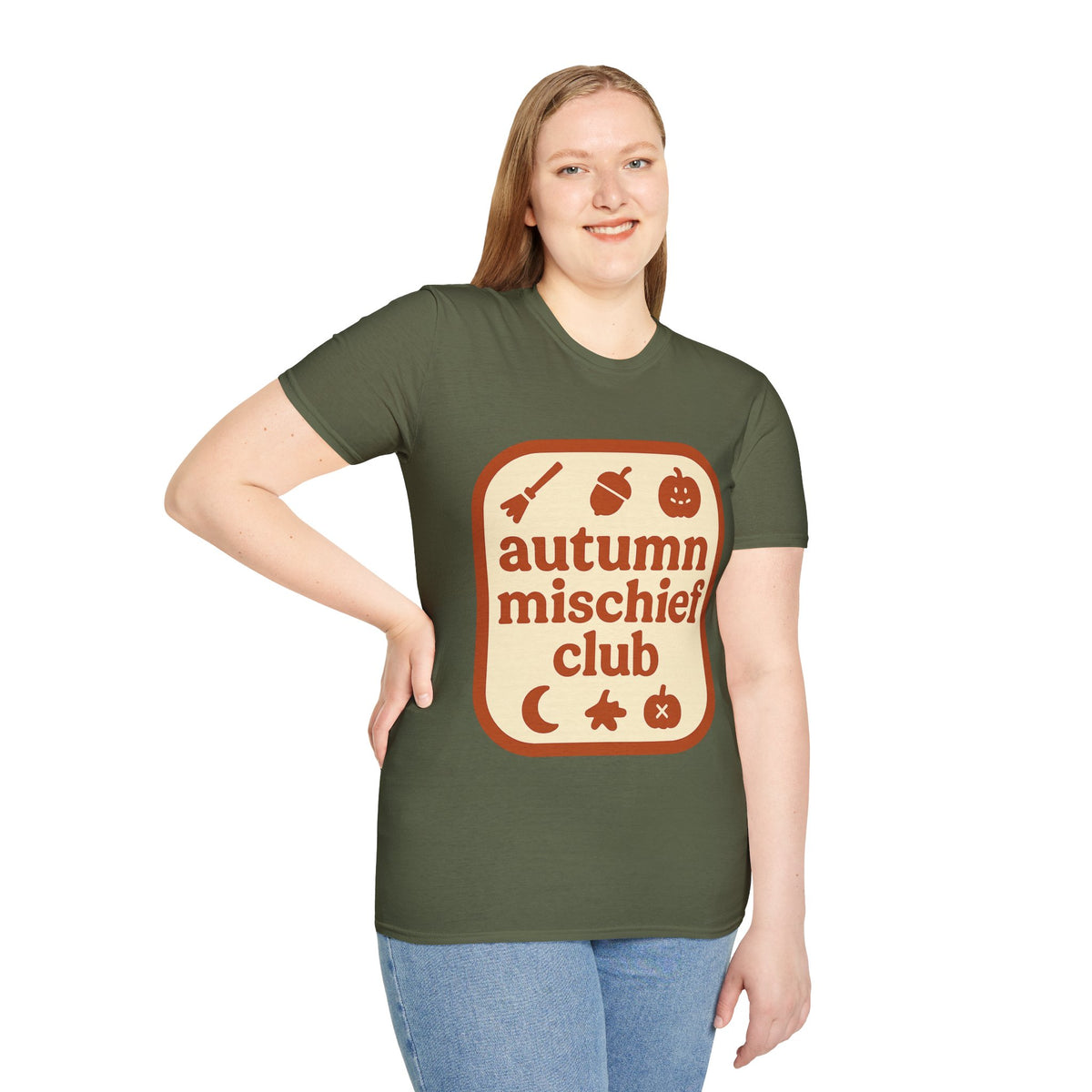 Autumn Mischief Club T-Shirt — Cozy Fall Graphic Tee - Trending Now - August 2026