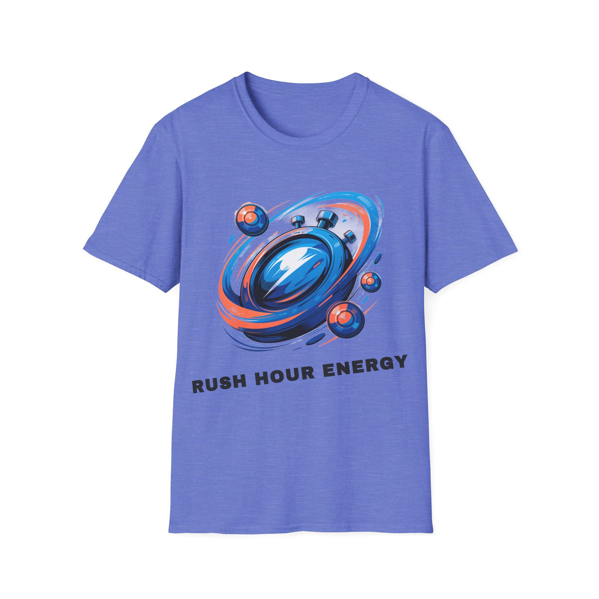 Stopwatch Orbit T-Shirt — 'Rush Hour Energy' Retro Space Graphic Tee - Trending Now - September 2026