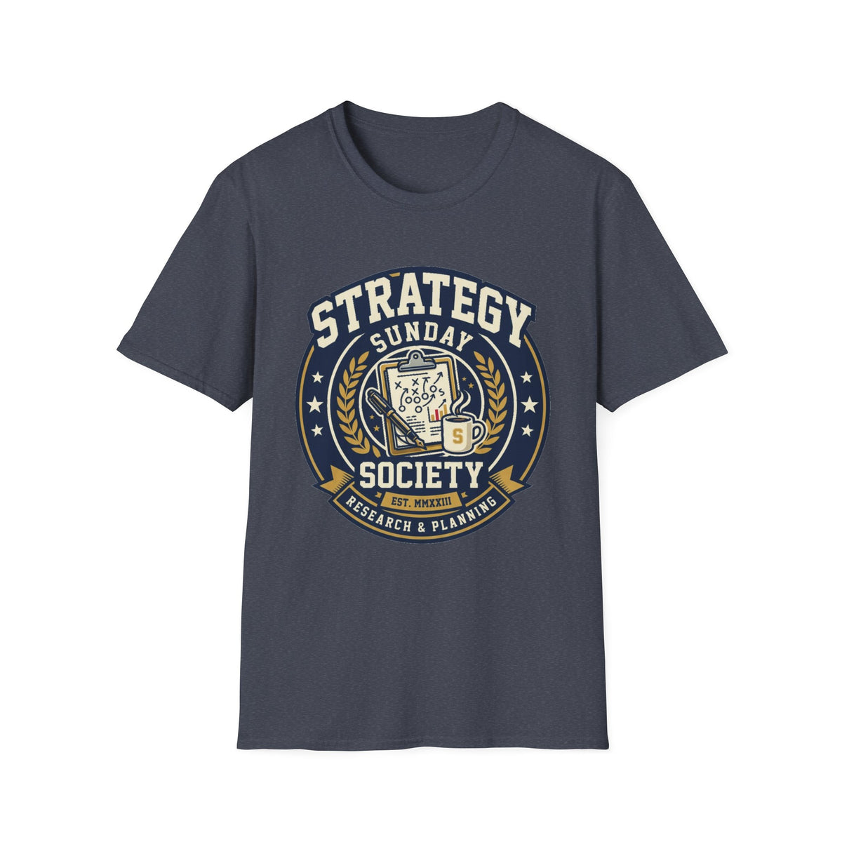 Strategy Society Sunday T‑Shirt — Retro Emblem Gaming / Strategy Club Tee - Trending Now - August 2026