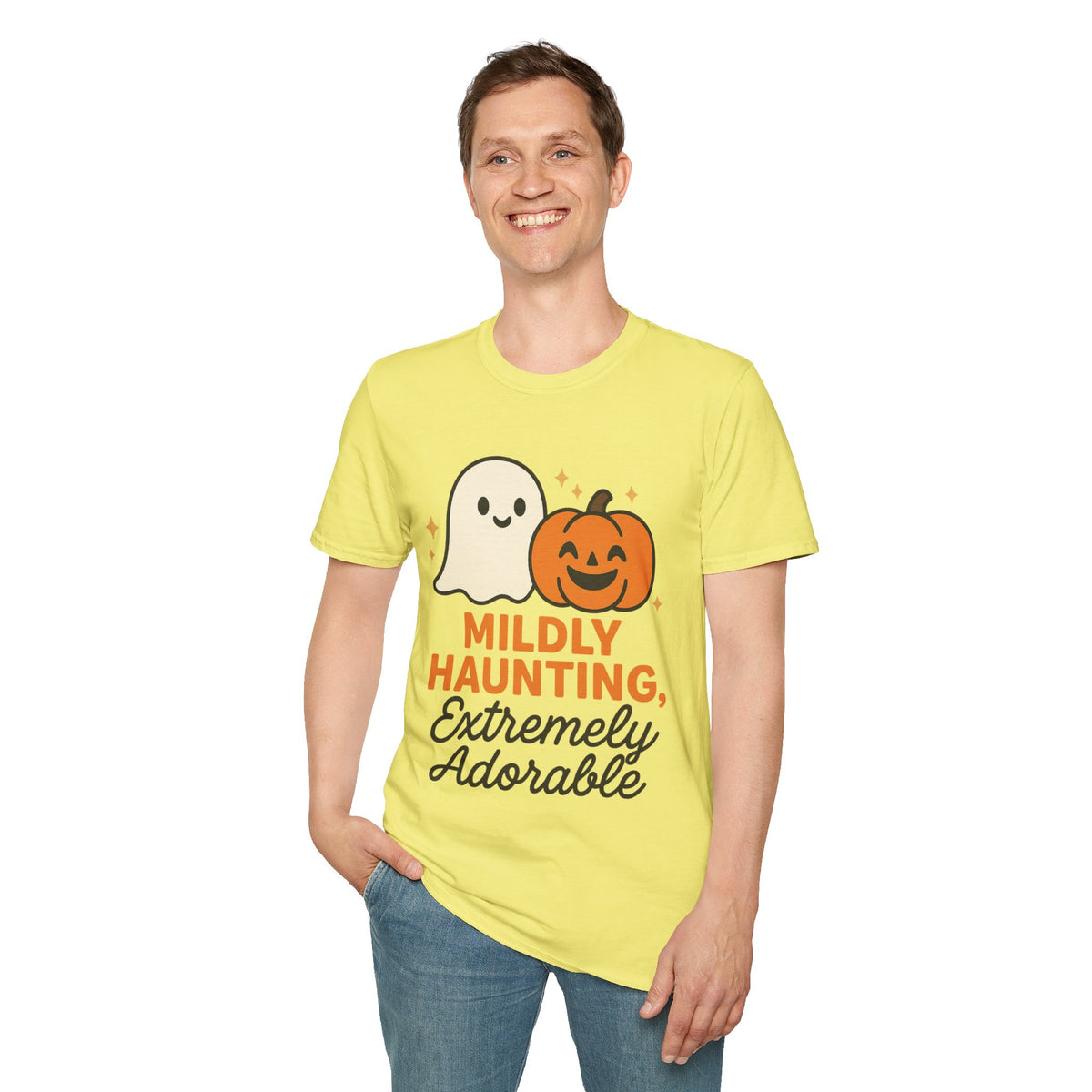 Mildly Haunting Extremely Adorable Ghost T-Shirt, Cute Halloween Pumpkin Tee - Trending Now - September 2026