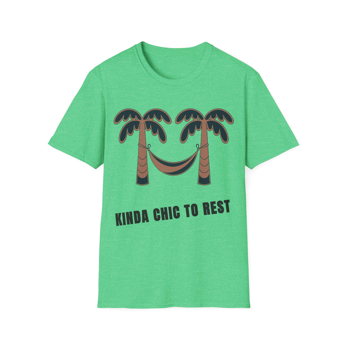 Palm Trees & Hammock T-Shirt — "Kinda Chic to Rest" Tropical Relaxed Tee - Trending Now - September 2026