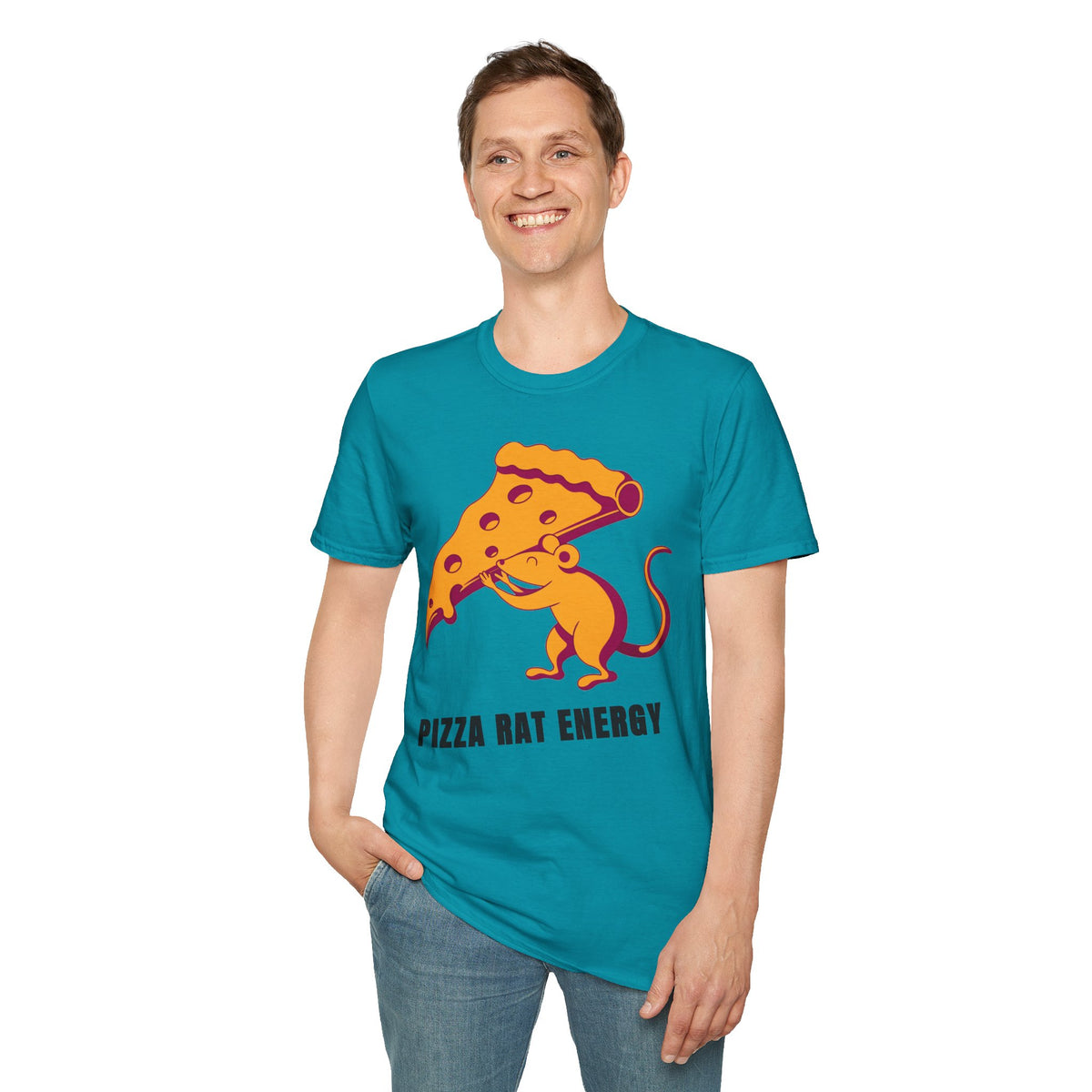 Pizza Rat Energy T-Shirt — Funny Pizza Slice & Rat Graphic Tee - Trending Now - September 2026