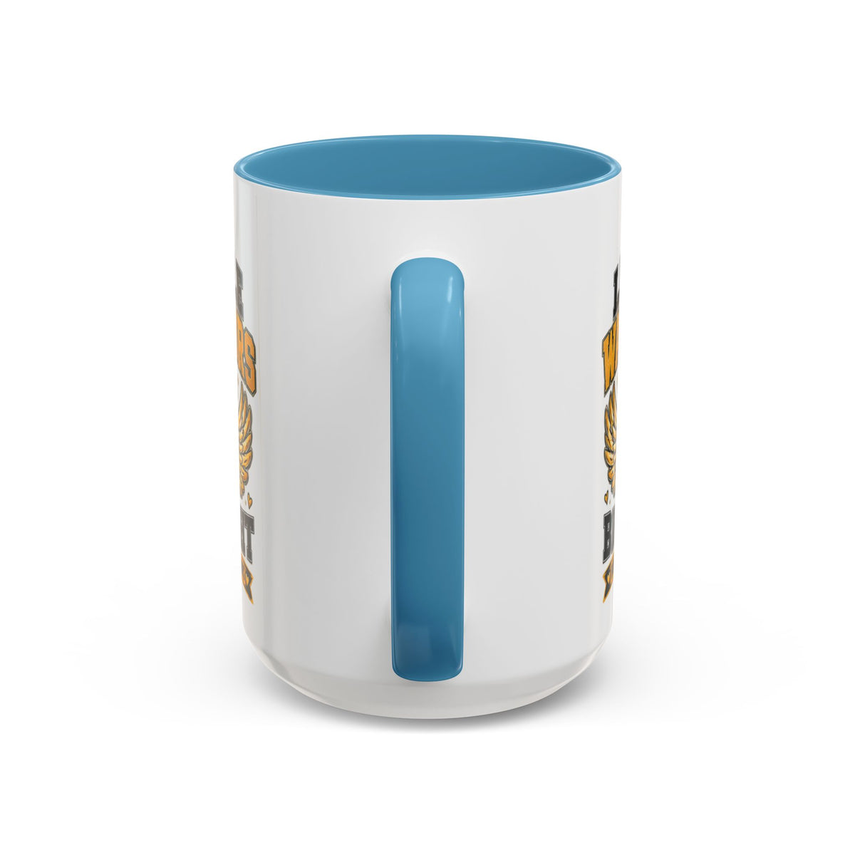 Little Warriors Big Fight Childhood Cancer Awareness Coffee Mug — Gold Ribbon Support Accent Mug