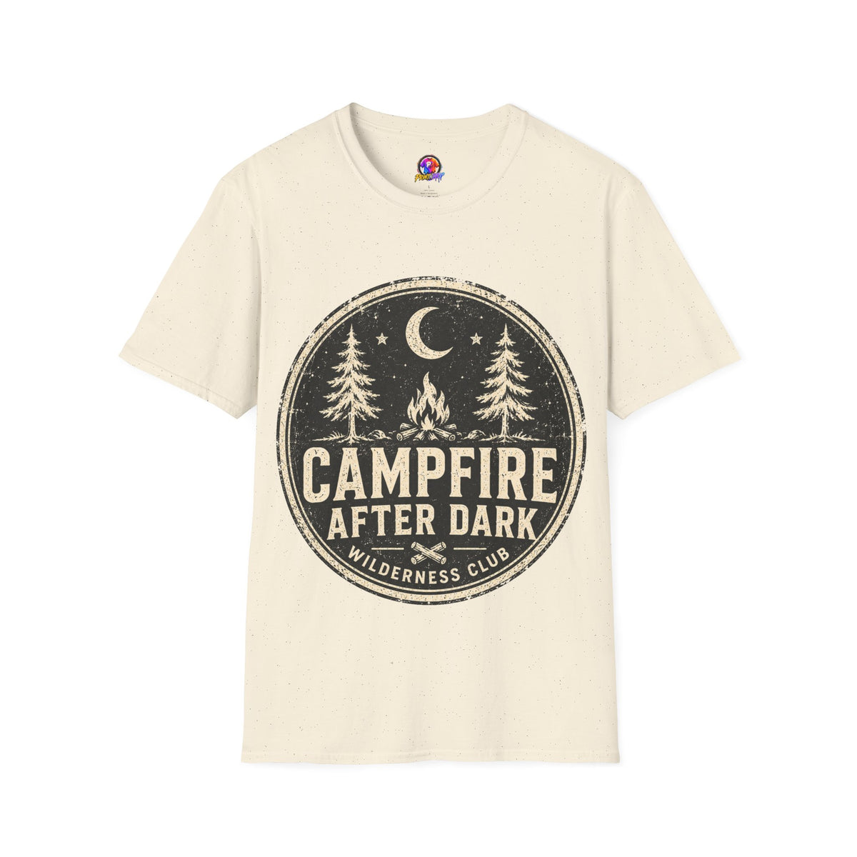Campfire After Dark Tee — Vintage Wilderness Camping T-Shirt
