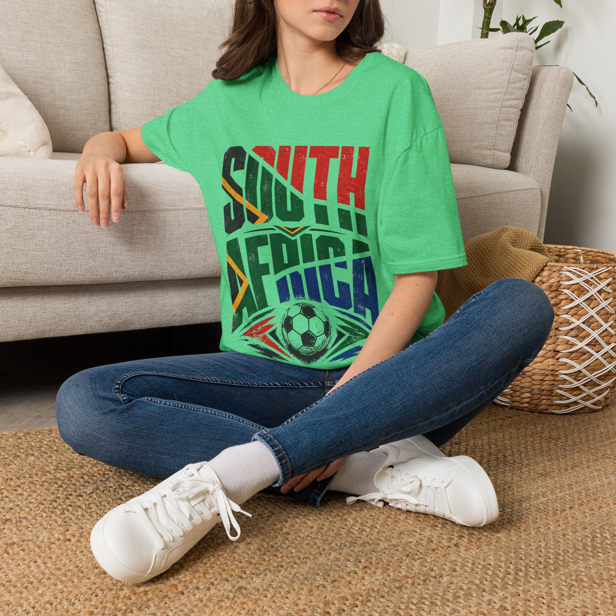 South Africa Soccer T-Shirt — Vintage Flag Football Fan Tee
