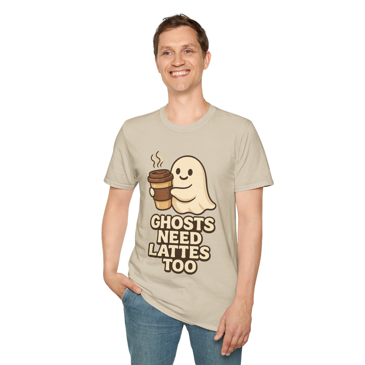 Ghosts Need Lattes Too T-Shirt - Trending Now - August 2026