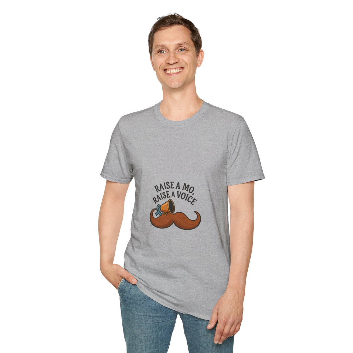 Raise a Mo, Raise a Voice Mustache T-Shirt - Trending Now - October 2026