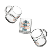 Gemini Glass Mug — "I Know a Little Bit About Everything, It's a Gemini Thing" 10oz