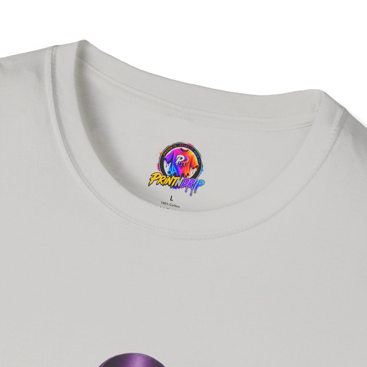 Worthy of Peace Purple Ribbon Domestic Violence  Awareness T-Shirt