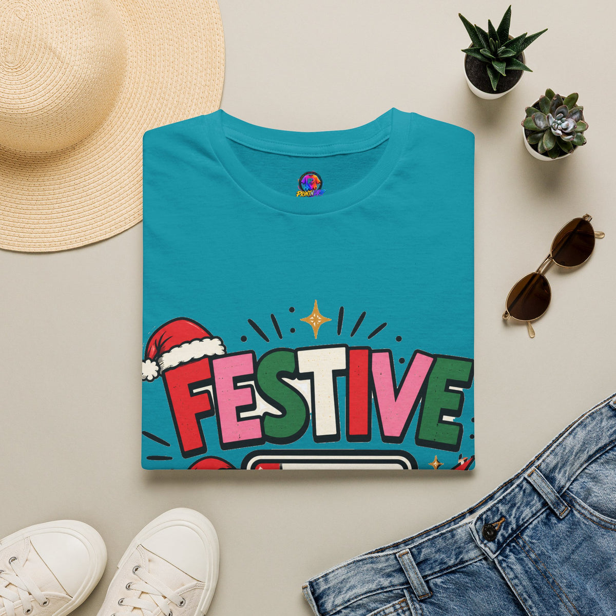 Festive Buffering T-Shirt — Funny Holiday Christmas Tee with Loading Battery Design