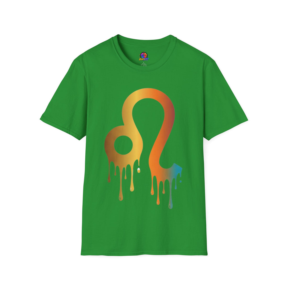 Leo Zodiac Drip T-Shirt — Colorful Astrology Sign Tee