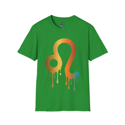 Leo Zodiac Drip T-Shirt — Colorful Astrology Sign Tee