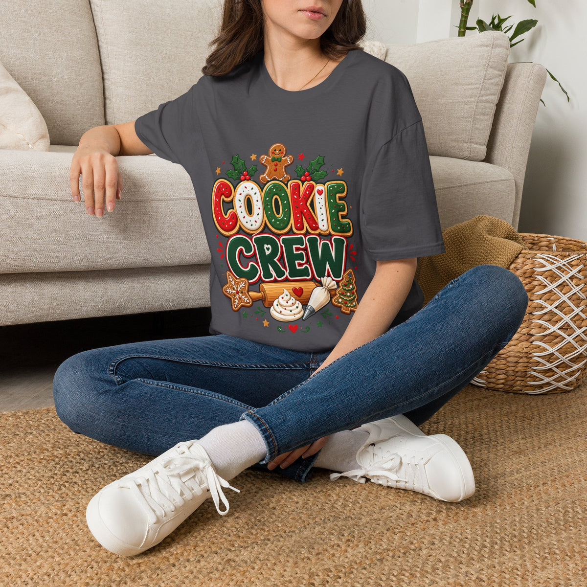 Cookie Crew T-Shirt — Christmas Gingerbread Holiday Tee