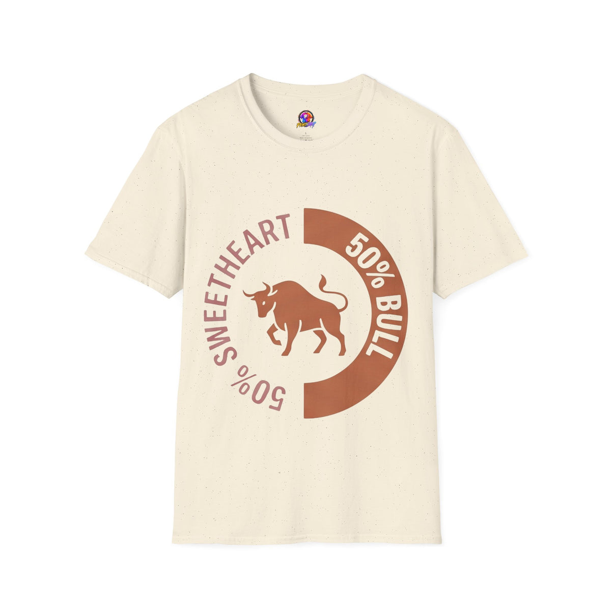 Taurus Bull 50% Sweetheart Graphic T-Shirt — Zodiac Taurus Valentine Tee