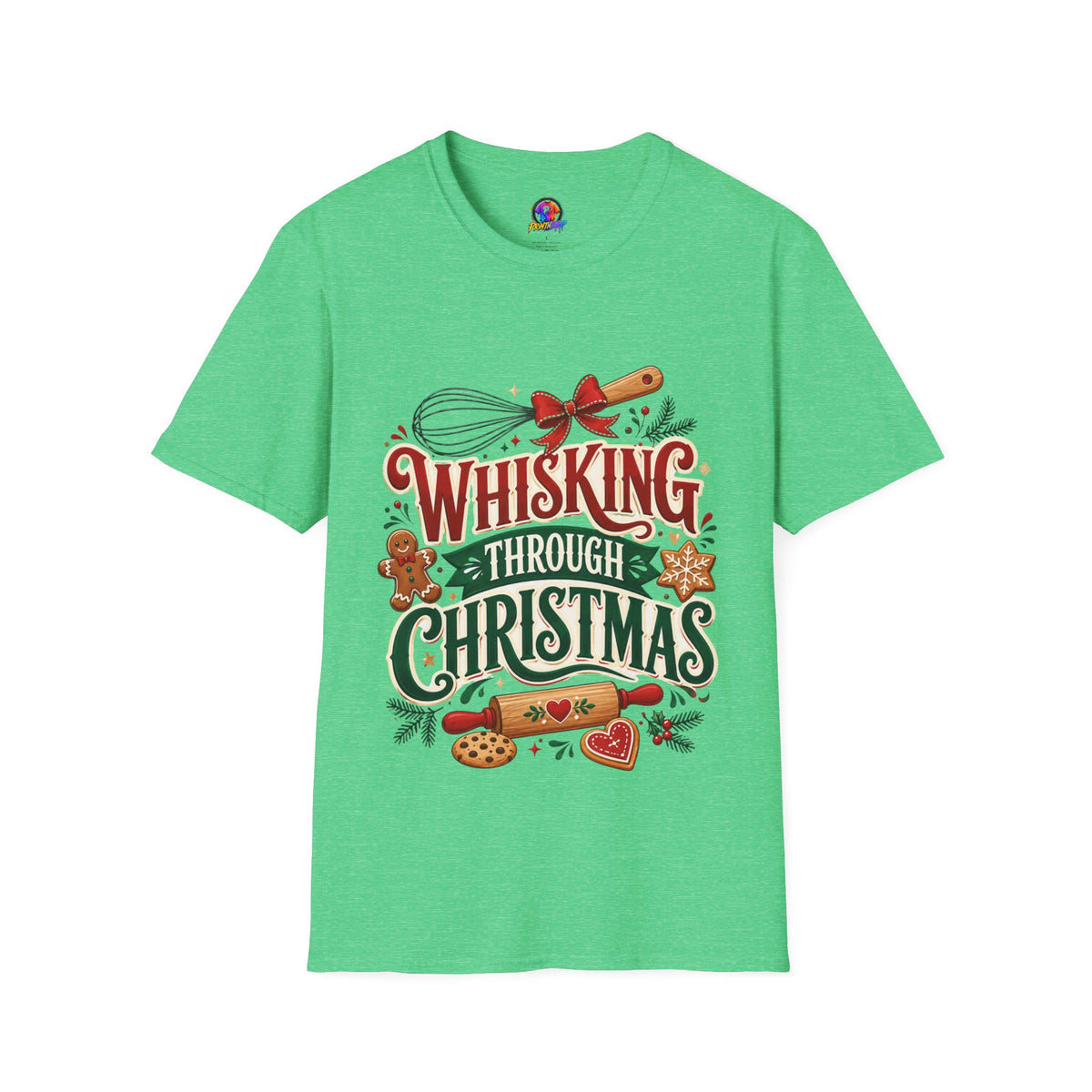 Christmas Baking T‑Shirt — "Whisking Through Christmas" Holiday Tee