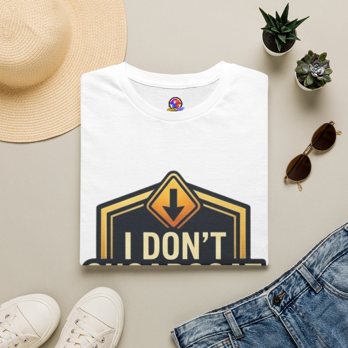 Sagittarius Zodiac I Don't Sugarcoat T-Shirt — Funny Caution Sign Graphic Tee