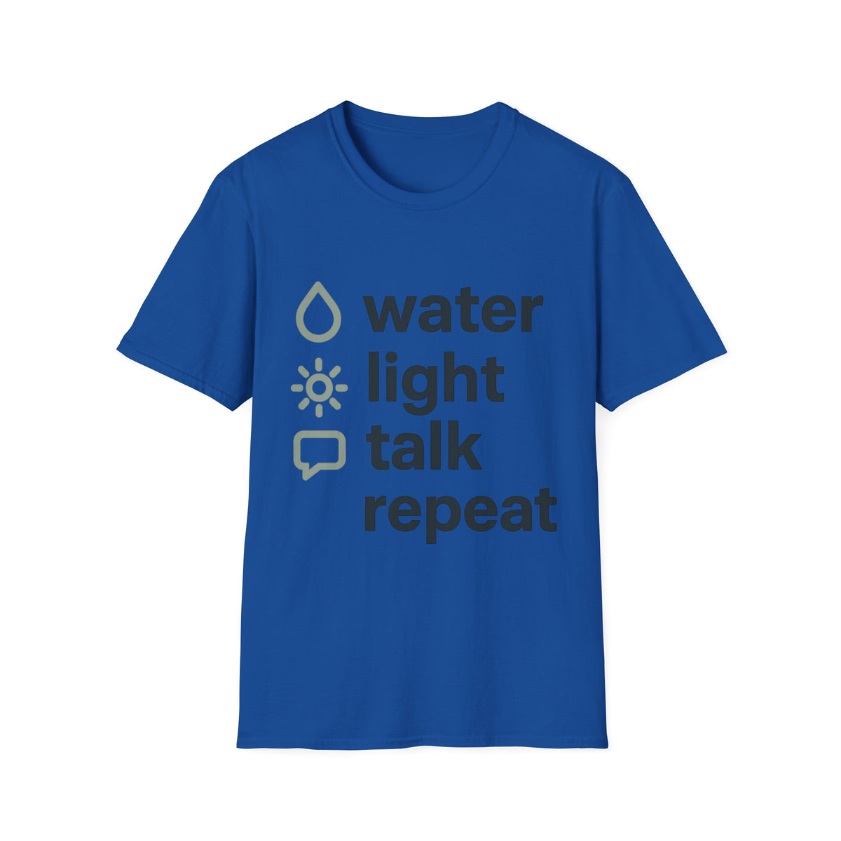 Eco Icons T-Shirt — Minimal 'water • light • forest' Graphic Tee - Trending Now - September 2026