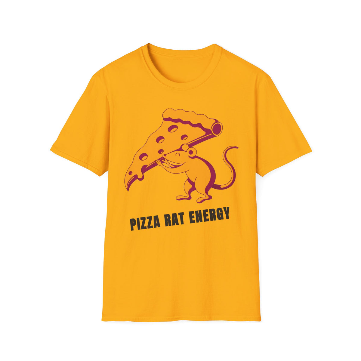 Pizza Rat Energy T-Shirt — Funny Pizza Slice & Rat Graphic Tee - Trending Now - September 2026