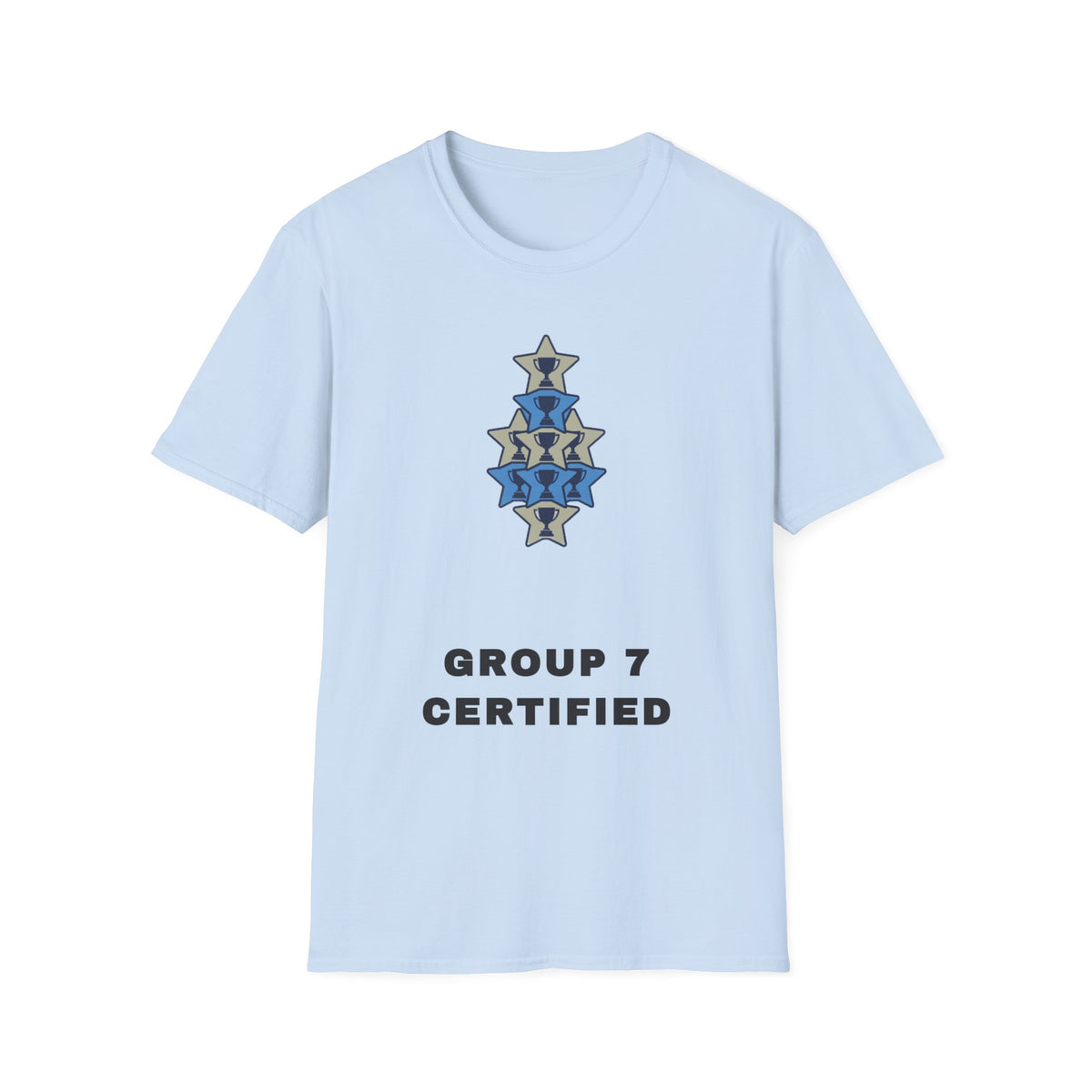 T-Shirt — 'Group 7 Certified' Minimal Star Crest Graphic - Trending Now - September 2026