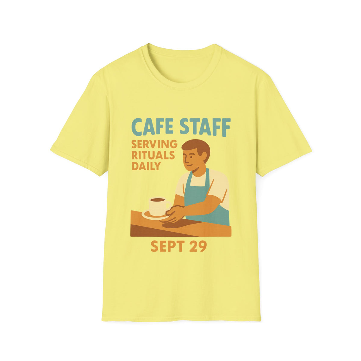 Cafe Staff Serving Rituals Daily National Coffee Day T-Shirt - Trending Now - September 2026