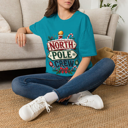 T-Shirt — North Pole Crew Christmas Holiday Graphic Tee