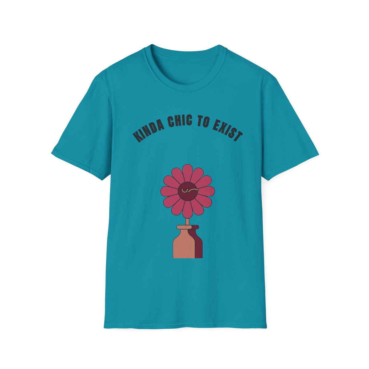 Chic to Exist T-Shirt — Floral Minimalist Graphic Tee for Stylish Everyday Wear - Trending Now - September 2026