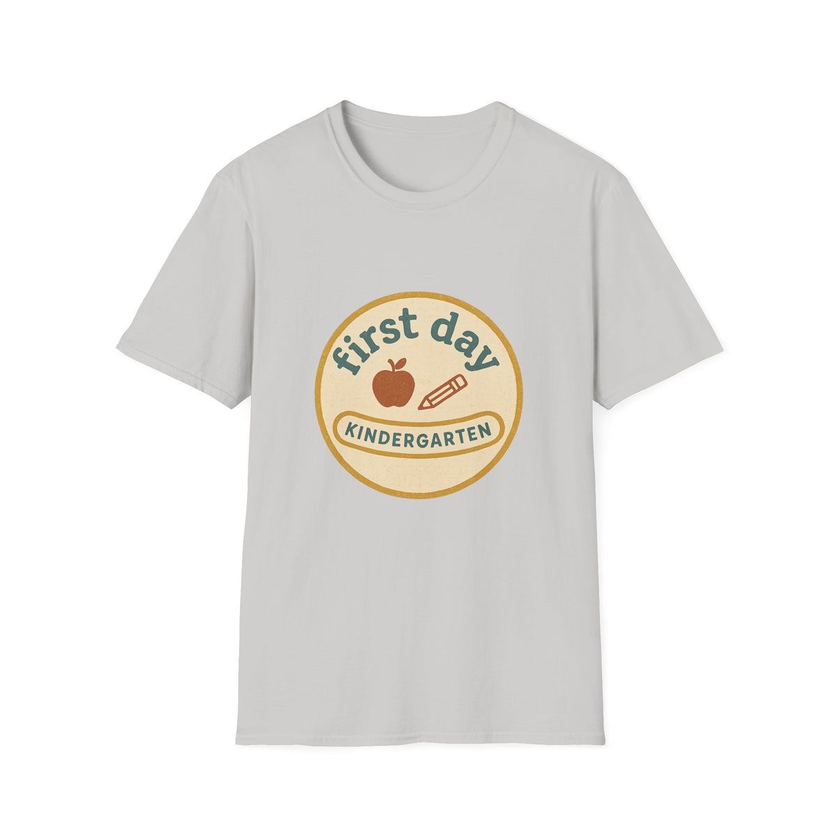 First Day Kindergarten Badge T-Shirt — Cute Back-to-School Tee for Teachers & Parents - Trending Now - August 2026