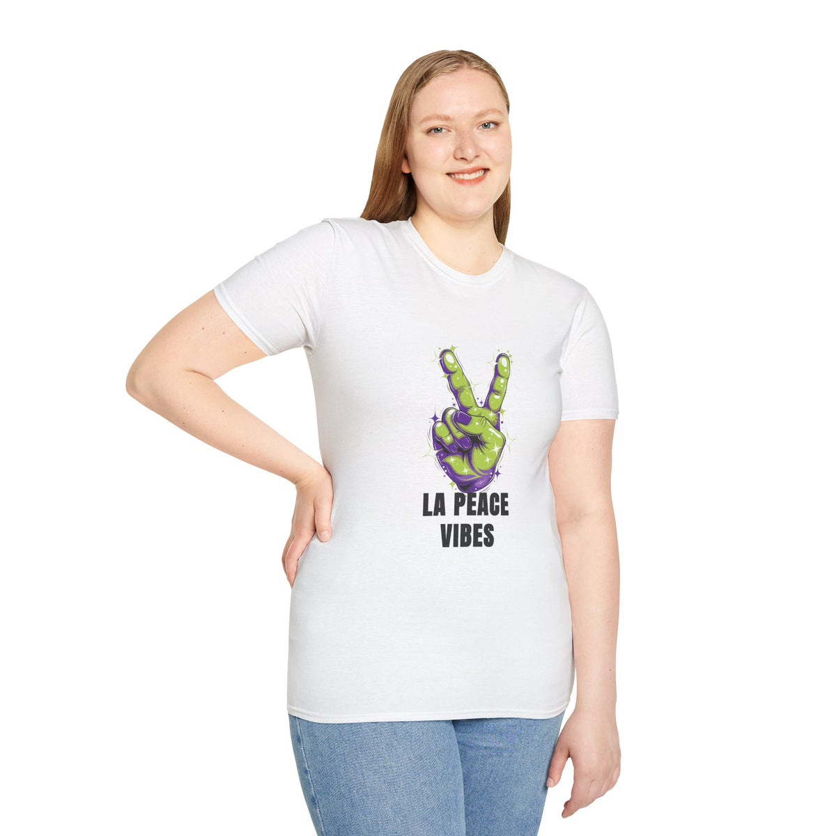 Peace Vibes T-Shirt — Green Alien Peace Sign Tee (La Peace Vibes) - Trending Now - August 2026