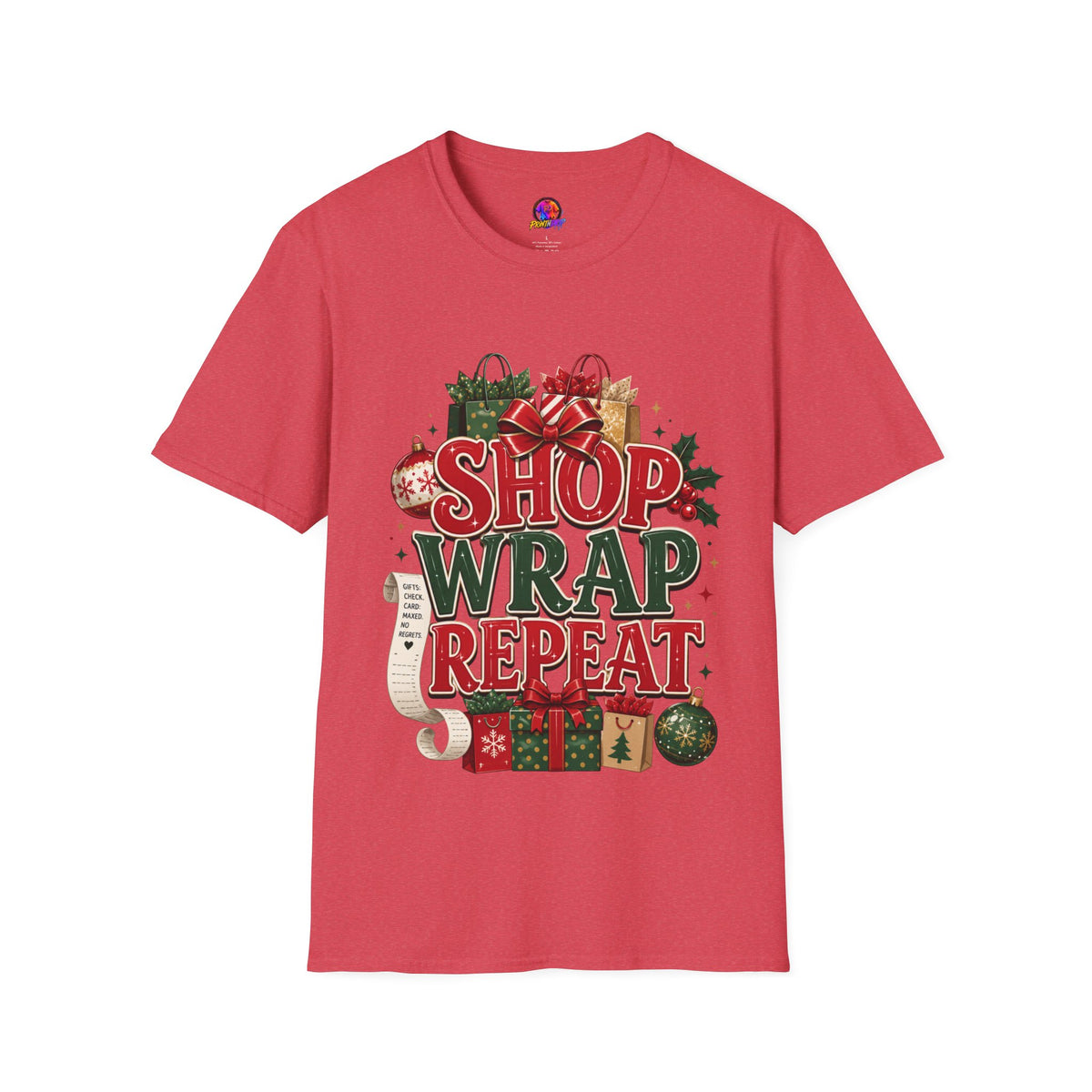 Christmas 'Shop Wrap Repeat' T-Shirt