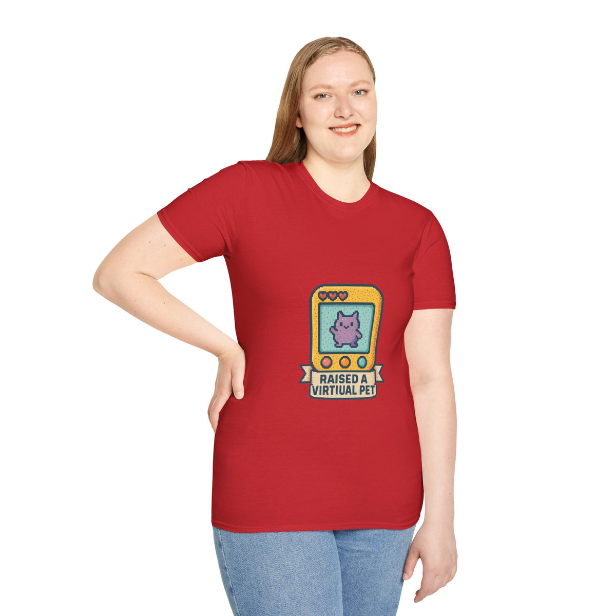Raised a Virtual Pet T-Shirt — Retro Tamagotchi Gaming Tee - Trending Now - October 2026