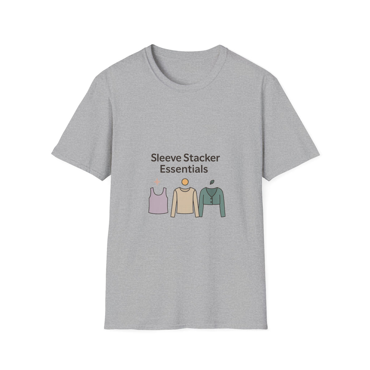 Sleeve Stacker Essentials T-Shirt — Minimalist Layering Outfit Graphic Tee - Trending Now - October 2026