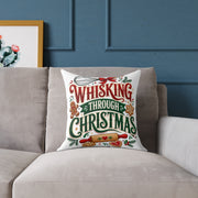 Whisking Through Christmas Pillow — Festive Baking Holiday Throw Pillow