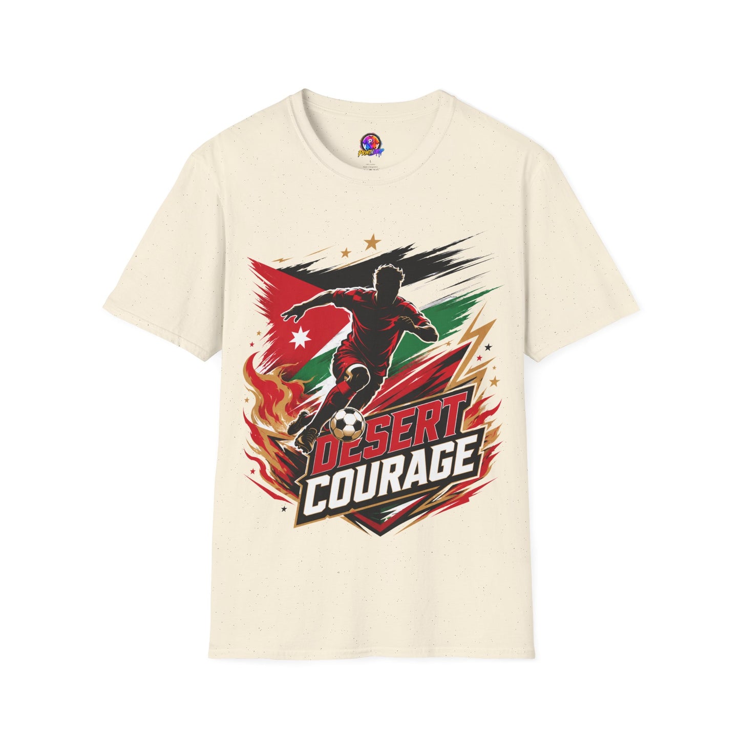 Jordan Soccer T‑Shirt — Desert Courage Flag Design