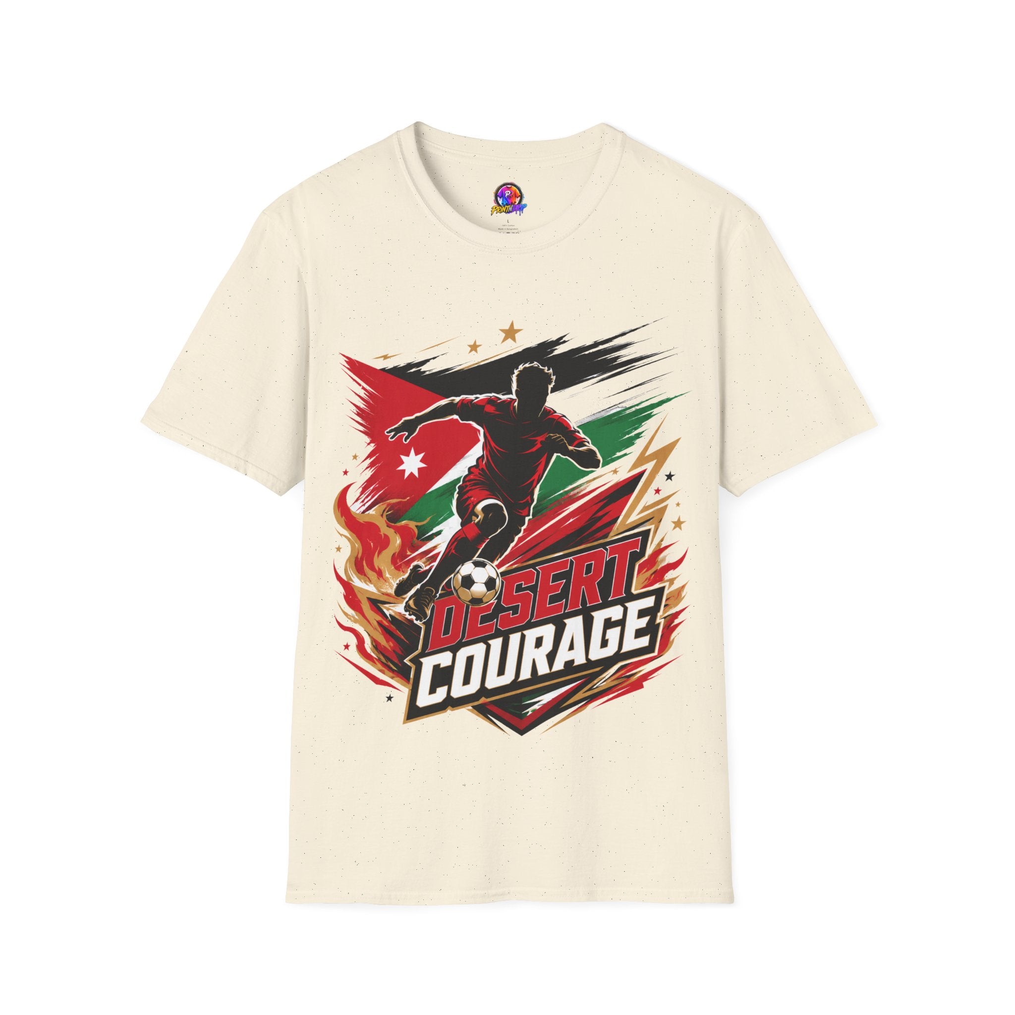 Jordan Soccer T‑Shirt — Desert Courage Flag Design