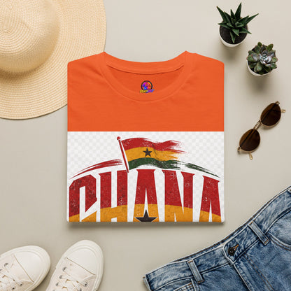 Ghana Flag Soccer T-Shirt — Retro Ghana Pride Football Tee