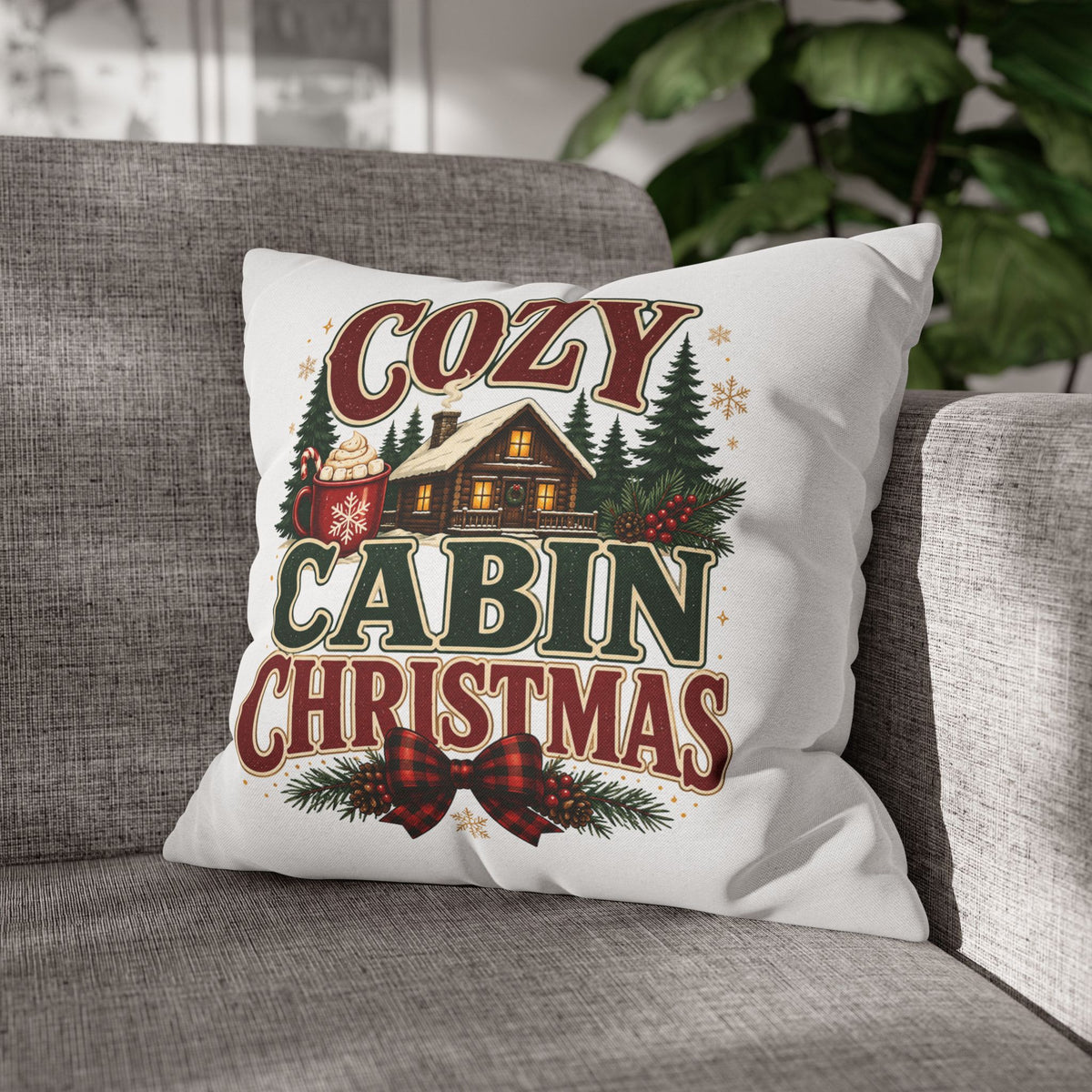 Christmas Cozy Cabin Christmas PillowcasePillowcase