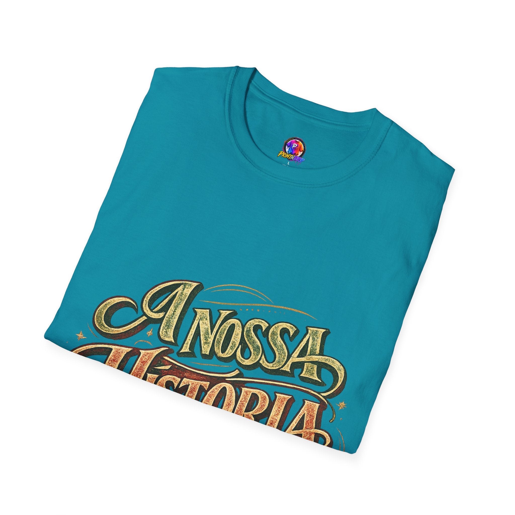Portugal T-Shirt — "A Nossa História" Vintage Compass Graphic Tee