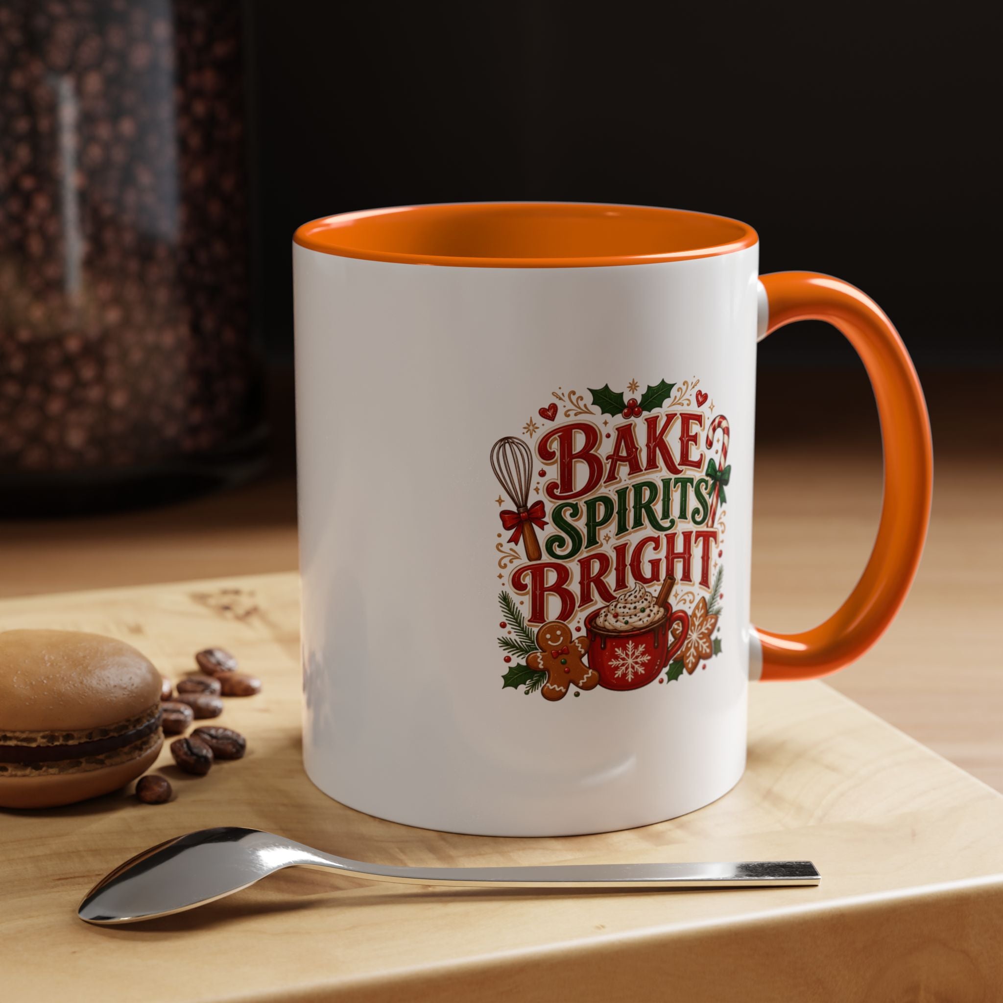 Bake Spirits Bright Coffee Mug — Christmas Baking Holiday Mug