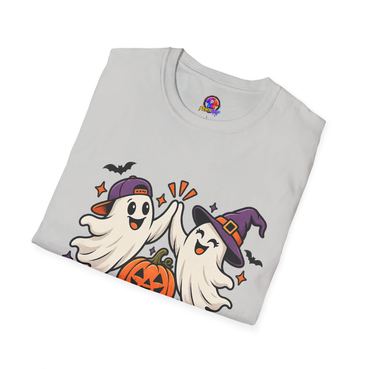 Boo Crew Halloween T-Shirt — Cute Ghosts & Pumpkin Graphic