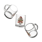 Christmas Glass Mug 10 oz Jolly Old Soul Glass Mug — 10oz Holiday Santa Coffee Cup