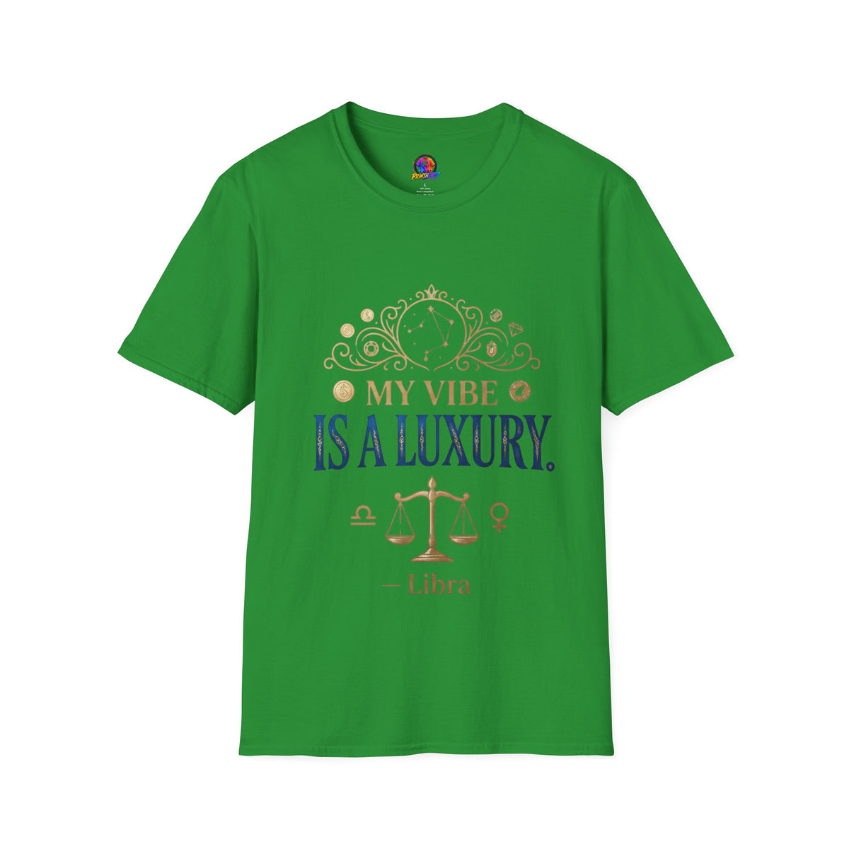 Libra Zodiac T-Shirt — "My Vibe Is A Luxury" Astrology Tee