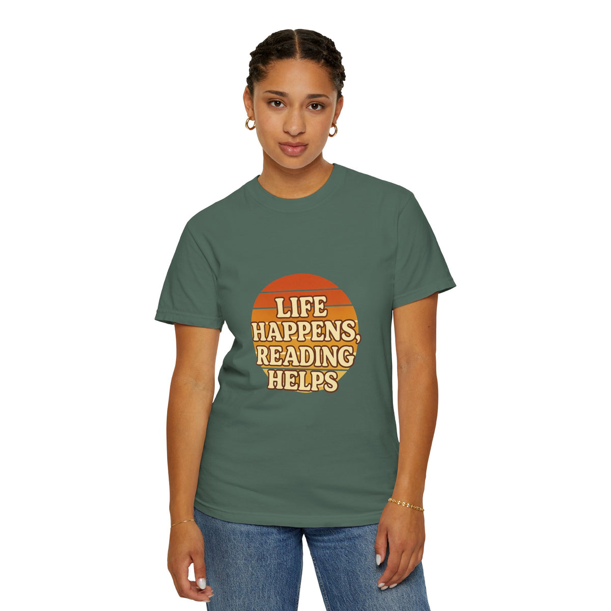 Reading Helps T-Shirt — "Life Happens, Reading Helps" Retro Book Tee - Trending Now - October 2026
