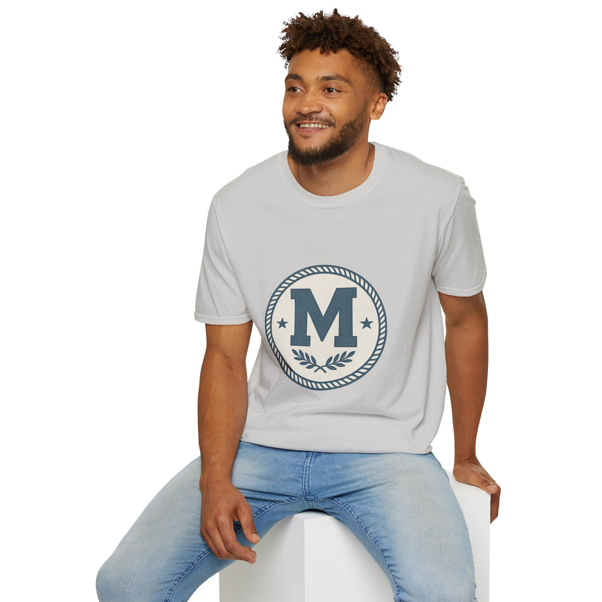 Monogram M Crest T‑Shirt — Vintage Initial Logo Tee - Trending Now - August 2026