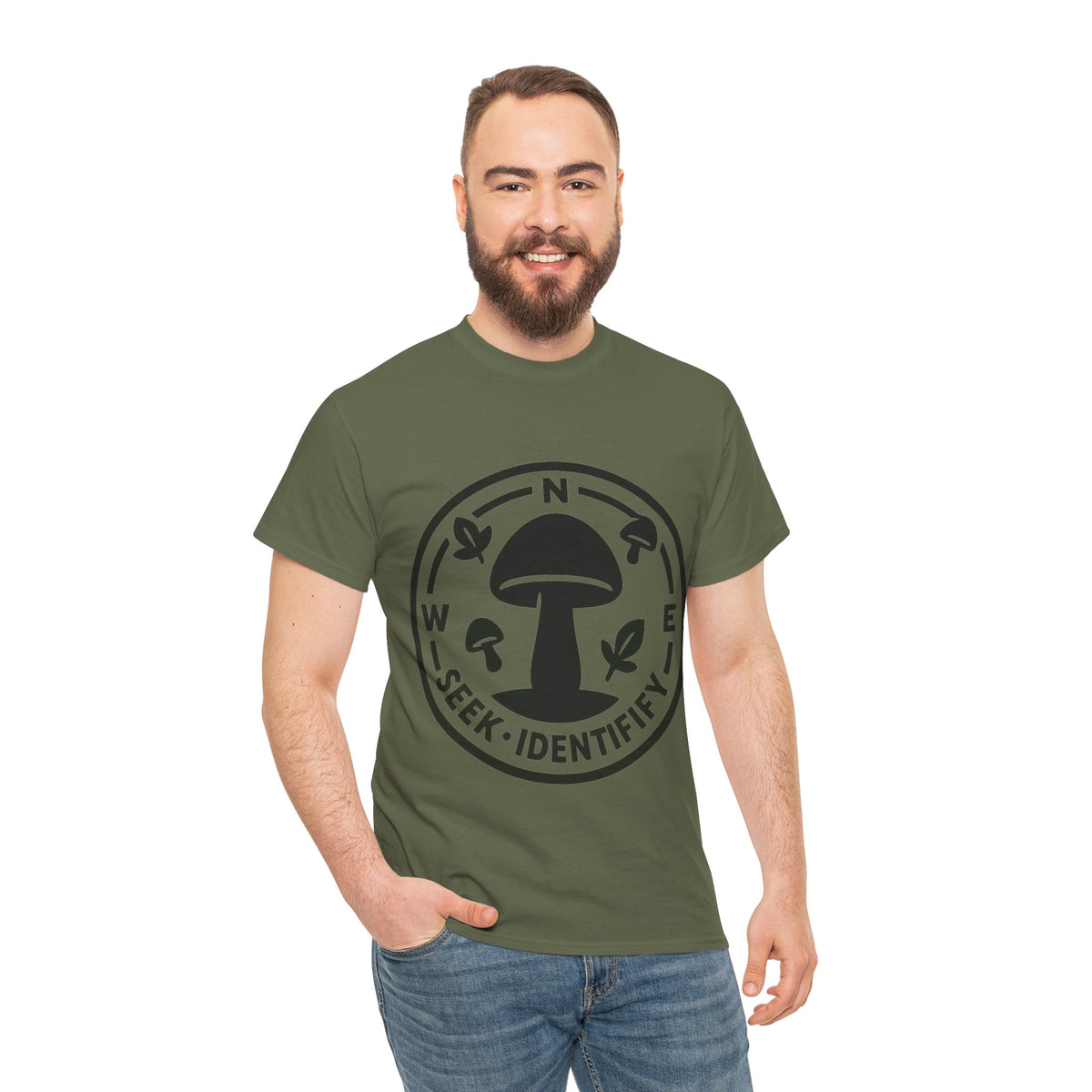 Rooted in Connection Mushroom Graphic Tee - Aesthetic Nature T-Shirt - Trending Now - September 2026