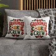 Grandma's Cookie Crew Christmas Pillowcase