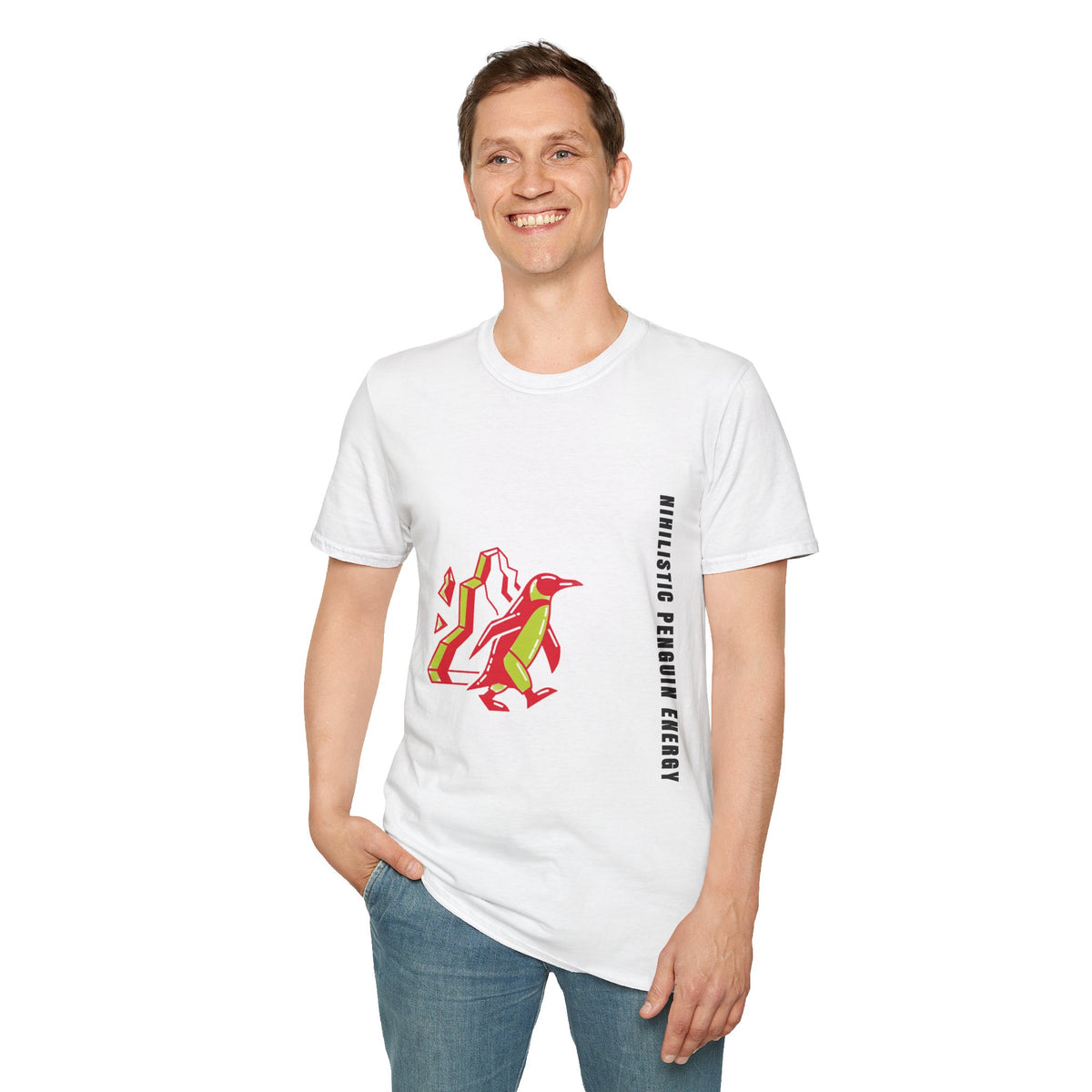 Penguin Mountains T-Shirt — Stylized Colorblock Penguin Graphic Tee - Trending Now - September 2026