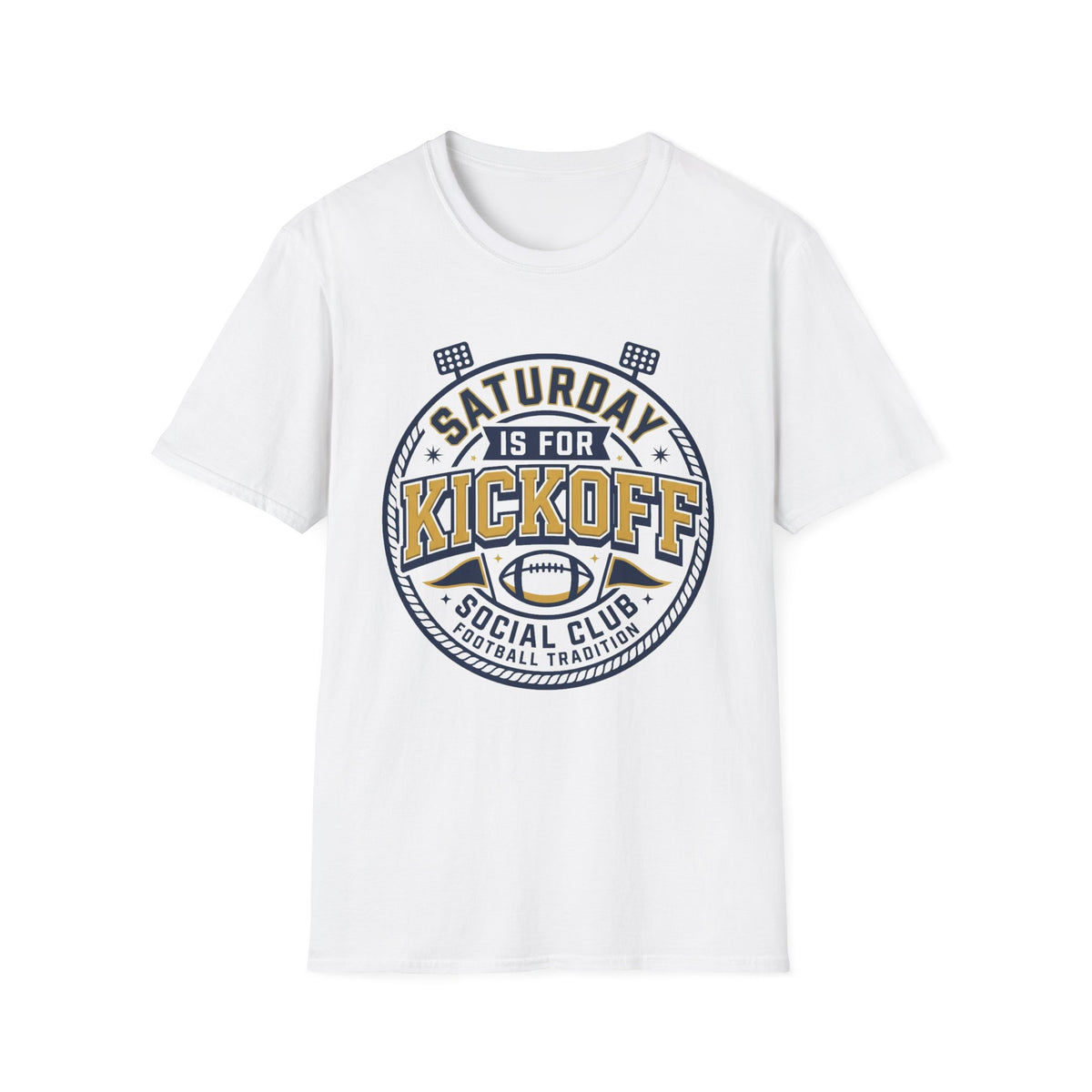 Saturday Night Kickoff T-Shirt — Vintage Football Game Day Tee - Trending Now - August 2026